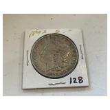 1892 S Morgan Dollar