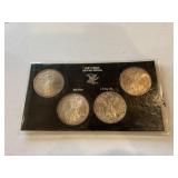 (4) American Eagle 1 oz. Silver Coins