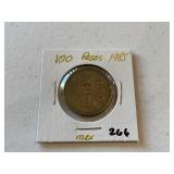 1985 100-Pesos Mexican Coin