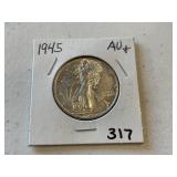 1945 Walking Liberty Half Dollar