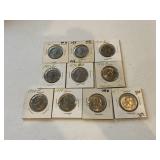 (10) Susan B Anthony Dollars