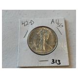 1942 D Walking Liberty Half Dollar