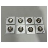 (8) BU Kennedy Half Dollars