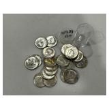 (20) 40% Kennedy Half Dollars