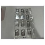 (12) 1-Ounce Silver Bars