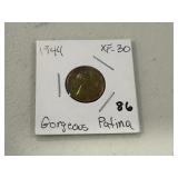 1944 Lincoln Cent--Unique Toning