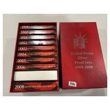 Silver Proof Sets--Full Set 1999-2008