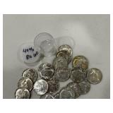 (20) 40% Kennedy Half Dollars BU