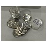 (20) 1967 40% Kennedy Halves