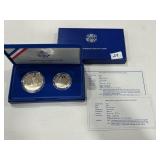 Liberty Silver Dollar & Liberty Half Dollar Set