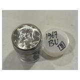 (20) 1967 40% Kennedy Halves BU