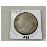 1921 D Morgan Dollar