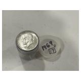 (20) 1969 D 40% Kennedy Halves