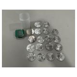 (18) 2014 American Eagle 1 oz. Silver Coins