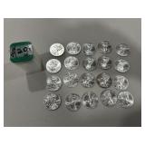 (20) 2014 American Eagle 1 oz. Silver Coins