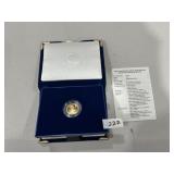 1991 Gold Eagle 1/10 Ounce Gold Coin $5
