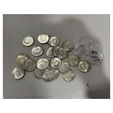 (20) 1964 90% Kennedy Halves