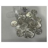 (20) 40% Kennedy Half Dollars