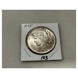 1925 Peace Dollar