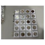 (20) 1968 D Kennedy Half Dollars 40% Silver