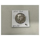1970S Proof 40% Silver Kennedy Half Dollar