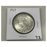 1923 Peace Dollar