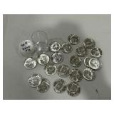 (20) 90% BU Silver Kennedy Half Dollars 1964