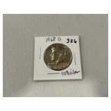 1968D Toned Kennedy Half 40% Silver