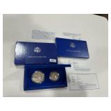 1986 Liberty Silver Dollar & Liberty Half Dollar