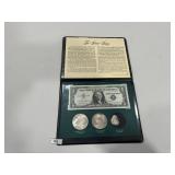 Silver Set: Silver Cert., Morgan, Peace, & Granule