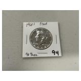 1968S 40% Proof Kennedy Half Dollar