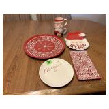 Chrhistmas Themed Platters/Plates/Mugs