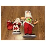 Annalee Santa in Apron & Santa with Bag of toys