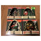 4 Coca Cola Ornaments