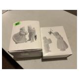 Winter Silhouette Porcelain "Skating Children" &