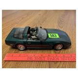 Dark Green Die Cast Corvette