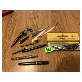 Vintage Fountain Pens & Letter Openers