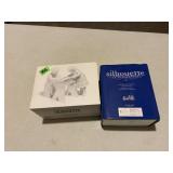 Winter Silhouette Porcelain Figurines "Letter to