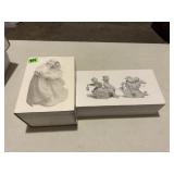 Winter Silhouette Porcelain Figurines