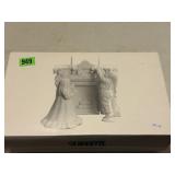 Winter Silhouette Porcelain "Decorating the