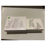 Winter Silhouette Porcelain Figurines