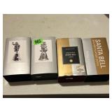 Assorted Silver Plated Santa Bells