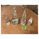 Assorted Crystal Christmas Dï¿½cor
