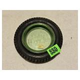 Kelly Heavy Duty Ashtray Green Glass