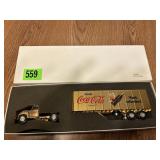 Coca Cola Gold Tractor/Trailer in Box