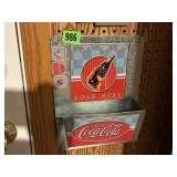 Coca Cola Metal Bin Wall Hanging