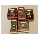 Assorted Hallmark Keepsake Santa Ornaments
