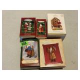 Assorted Hallmark Keepsake Santa Ornaments
