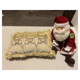 Plush Santa and Angel Pillow
