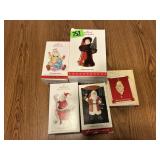 5 Santa Hallmark Keepsake Ornaments